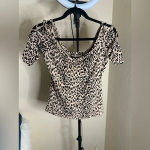 GUESS Leopard Print Women's Top